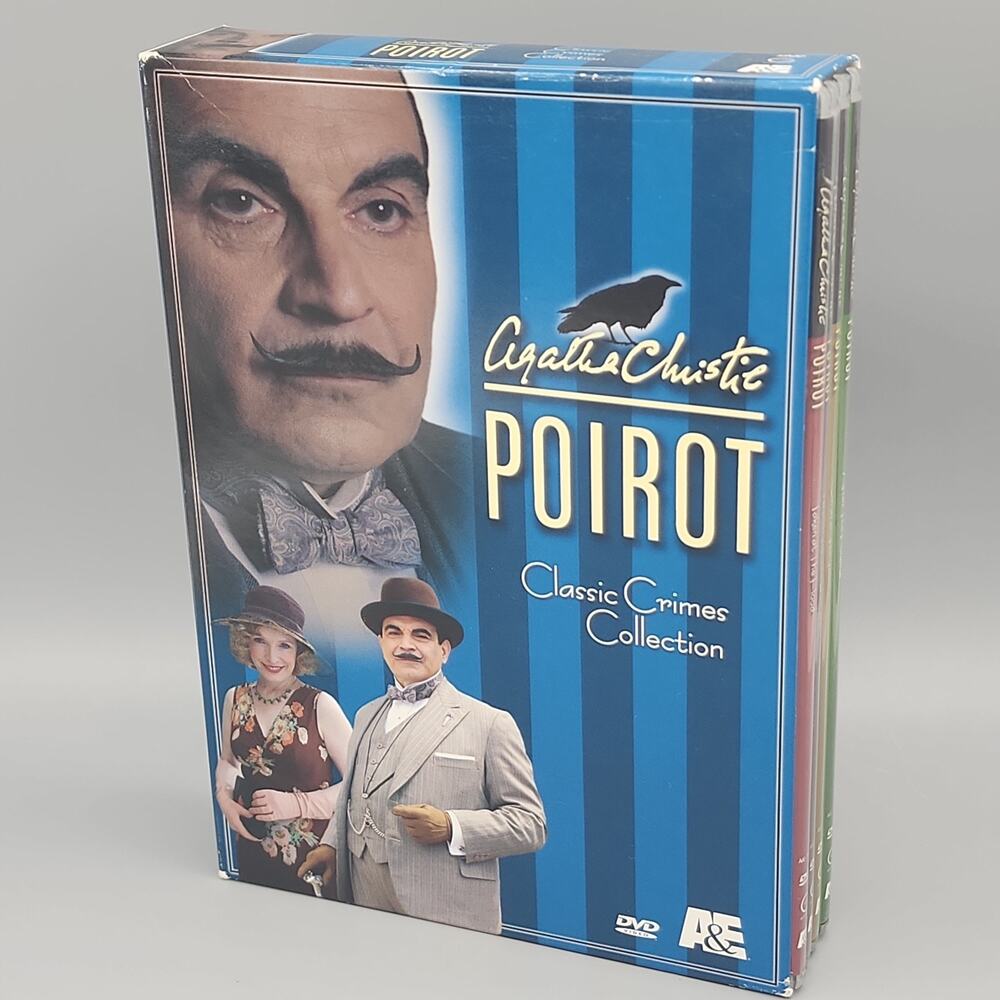 Agatha Christie Poirot: Classic Crimes Collection Box Set 4 DVDs